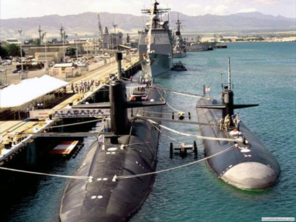 USS Alabama  (SSBN-731) and USS San Francisco (SSN-711)