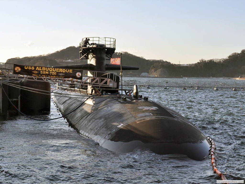 USS Albuquerque (SSN-706) during a 2013 port visit to Yokosuka, Japan