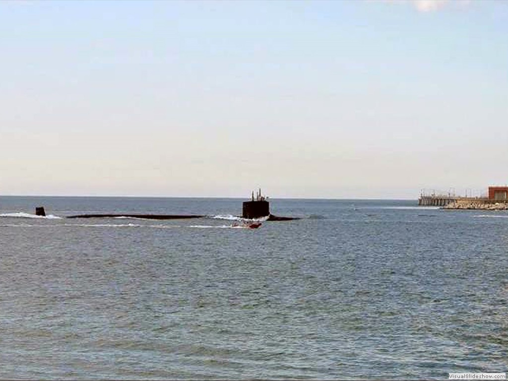 USS California (SSN-783) 2013 headed out for sea trials.