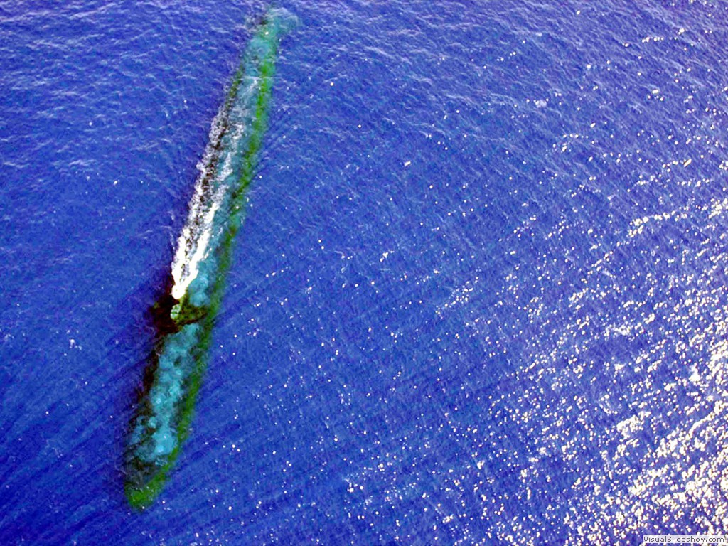 USS Chicago  (SSN-721) training off the coast of Malaysia in 2001.